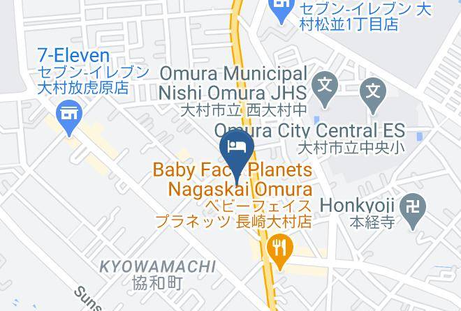 Omura Station Hotel Nagasaki Airport Map