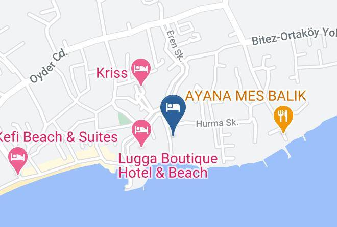 Bodrum - Ladonia Hotels Onderhan Beach Club Hotel Maps