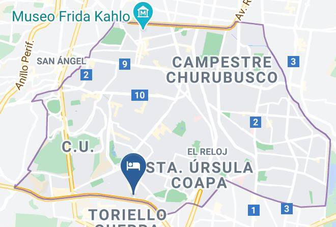 Coyoacan - One Hotel Ciudad De Mexico Periferico Sur Maps