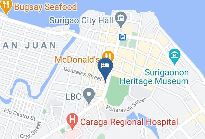 Surigao Del Norte - One Hive Hotel And Suites Maps