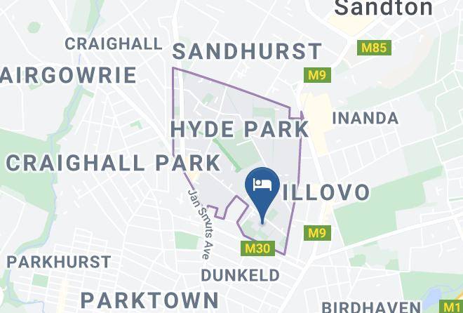 City Of Johannesburg - Hyde Park Boutique Hotel Maps