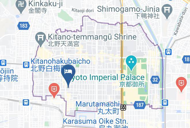 Kyoto City Kamigyo Ward - One More Heart Nishijin 1 Maps