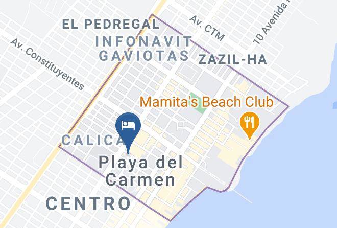 One Playa Del Carmen Map