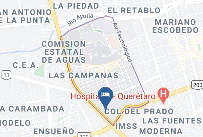Santiago De Queretaro - One Queretaro Plaza Galerias Maps
