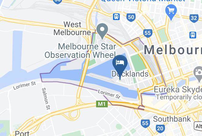 Melbourne - Turnkey Accommodation Victoria Harbour Docklands Maps
