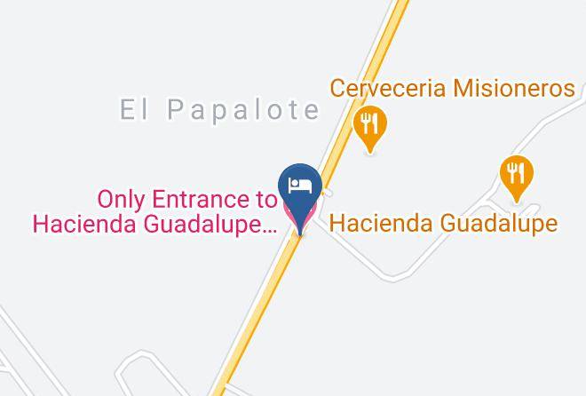 Ensenada - Only Entrance To Hacienda Guadalupe Hotel And Restaurant Maps