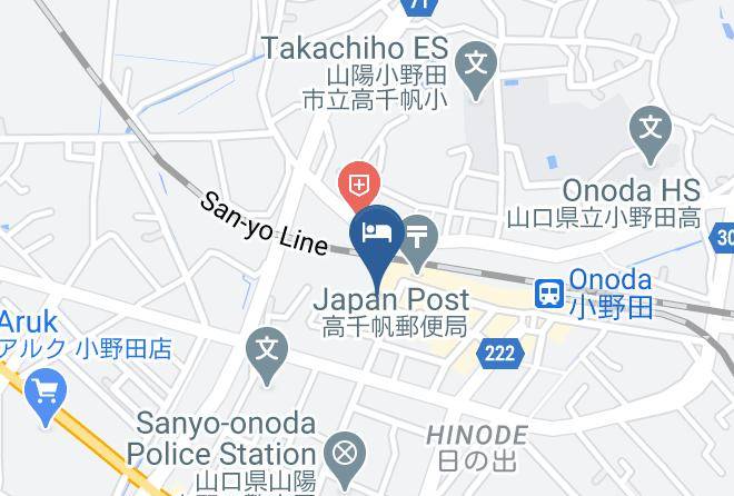San Yoonoda City - Onoda Oriental Hotel Maps