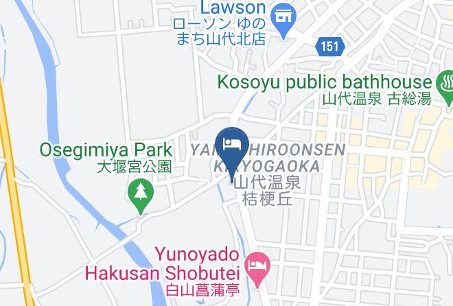 Kaga City - Onsen Meisou Club Fujiya Ryokan Maps