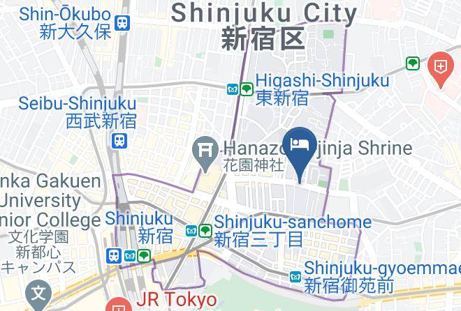 Shinjuku Ward - Onsen Ryokan Maps