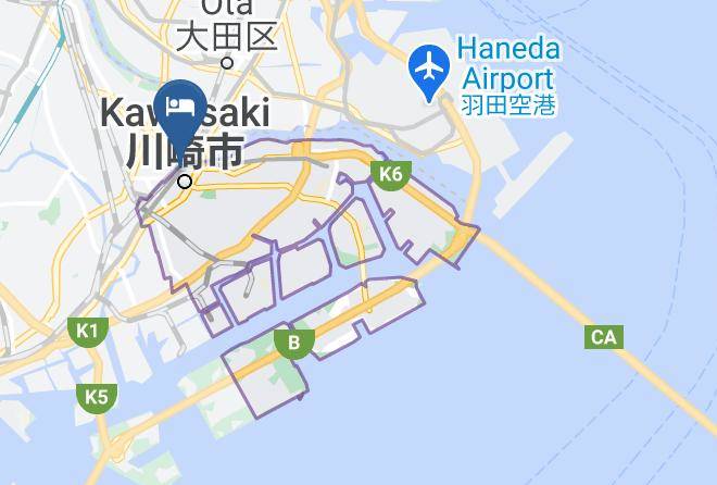 Kawasaki City Kawasaki Ward - Onsen Ryokan Yuen Bettei Tokyo Daita Maps