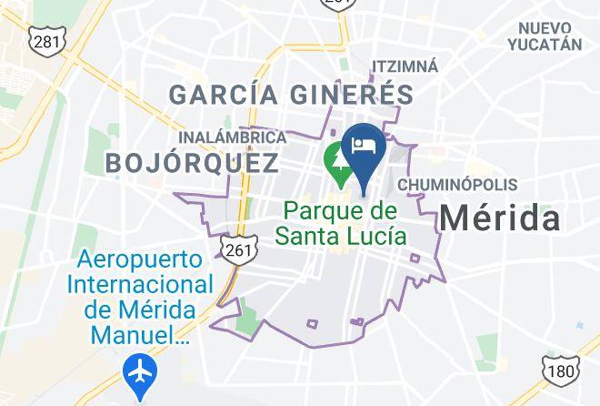 Merida - Ontico Urban Design Hotel Maps