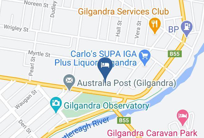 Gilgandra - Orana Windmill Motel Maps