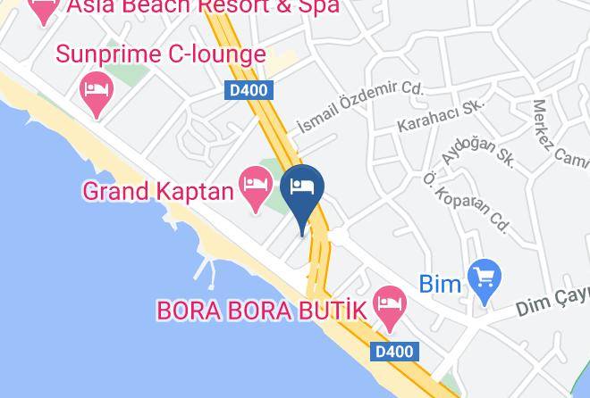 Alanya - Orange Grove Restaurant Maps