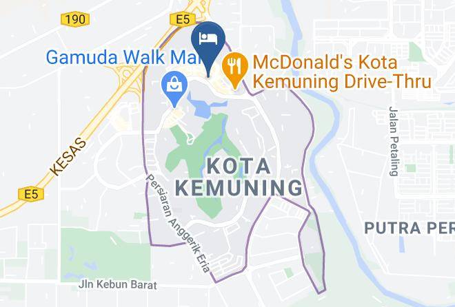 Klang - Orange Hotel Kota Kemuning Shah Alam Maps
