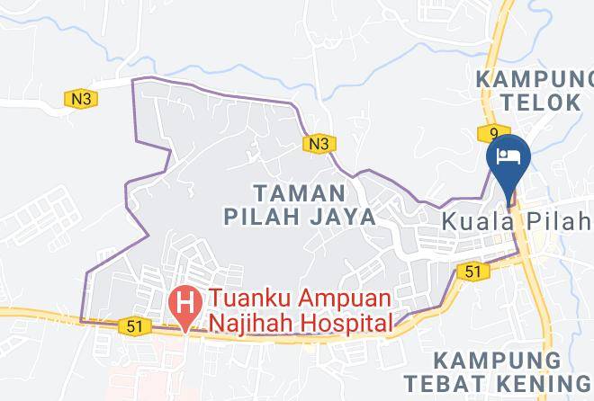 Kuala Pilah - Orange Hotel Kuala Pilah Maps