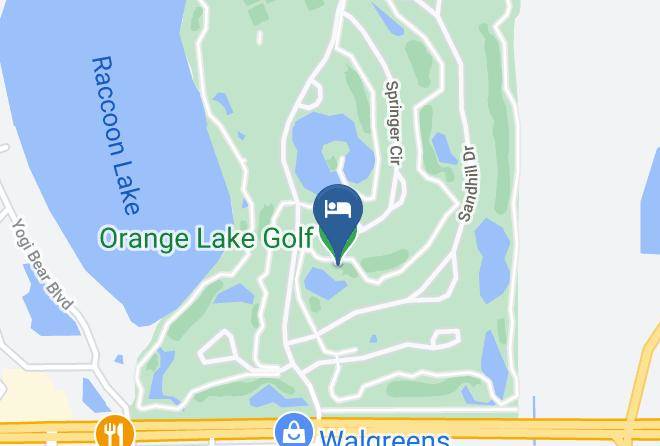 Orange Lake Golf Map
