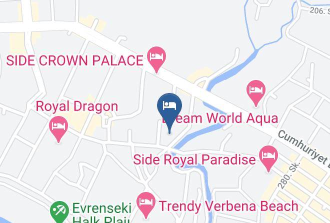 Manavgat - Side Orange Palace Maps