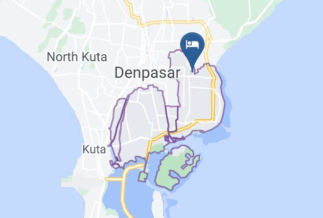 Denpasar - Oranjje Denpasar Hotel Maps