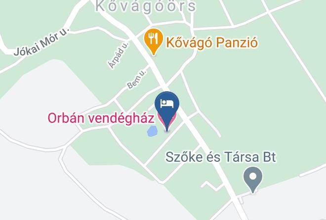 Kovagoors - Orban Vendeghaz Maps