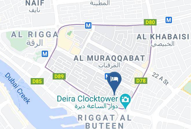 Dubai - Orchid Hotel Maps