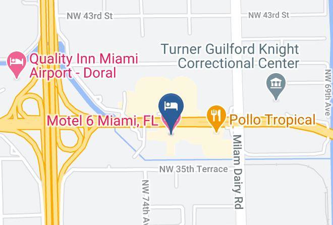 Miami Dade - Motel 6 Miami Fl Maps