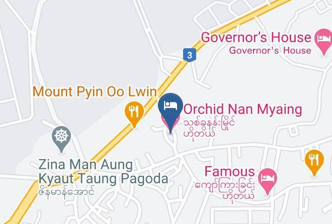 Pyinoolwin - Orchid Nan Myaing Hotel Maps