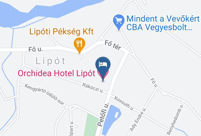 Orchidea Hotel Lipot Map