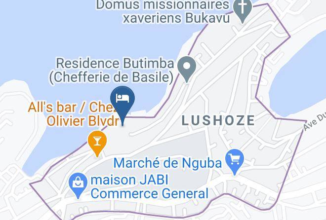 Bukavu - Orchids' Safari Club Hotel Restaurant Maps