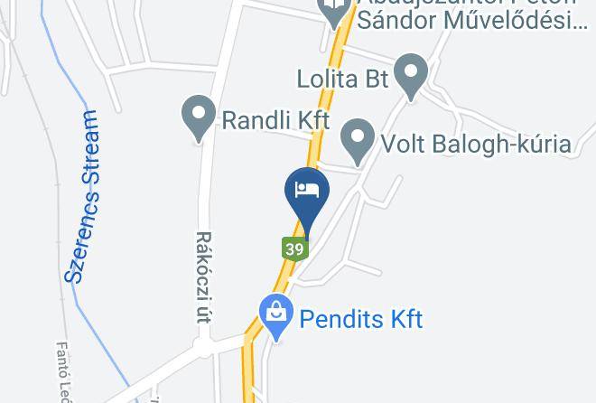 Abaujszanto - Oreg Diofa Vendeghaz Maps