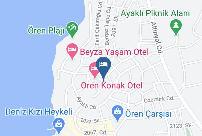 Burhaniye - Oren Konak Otel Maps