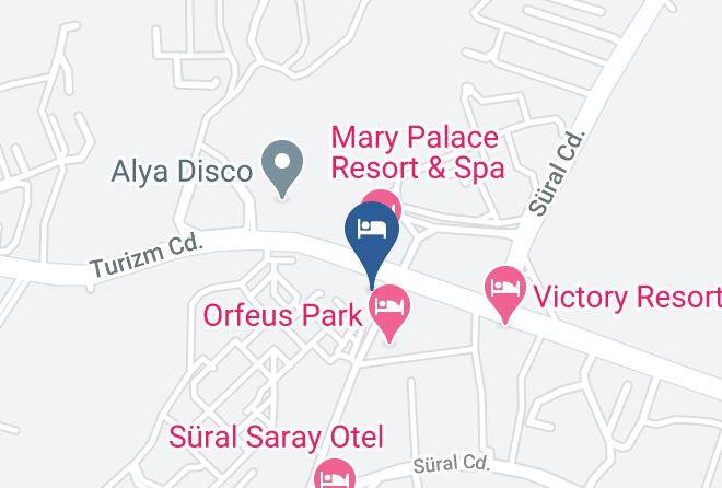 Manavgat - Orfeus Queen Hotel Maps