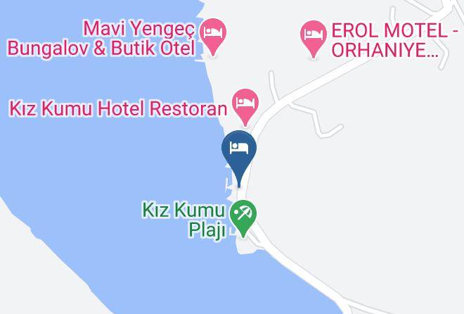 Mugla - Orhaniye Incir Bungalow Maps
