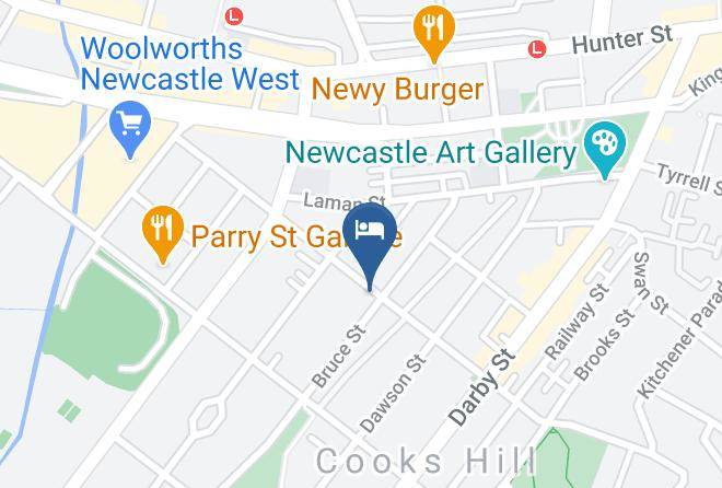Newcastle - Oriental Hotel Maps