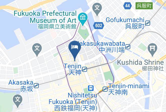 Fukuoka City Chuo Ward - Origo Tenjin 1 The Minimal Hotels Maps