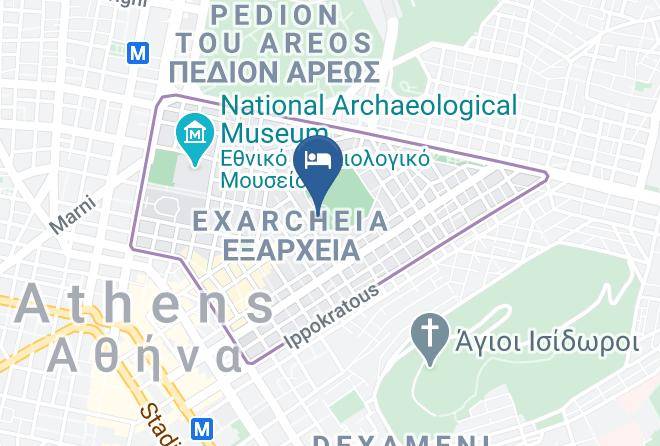 Central Athens - Orion Hotel Maps