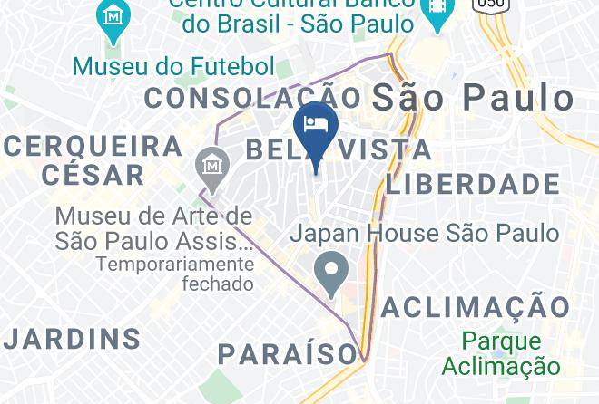 Sao Paulo Jardim Bela Vista - Orione Hotel Maps