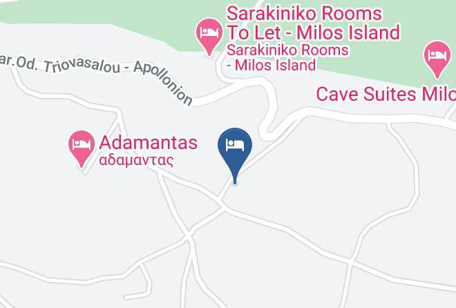 Milos - Orizontes Studios In Milos Maps