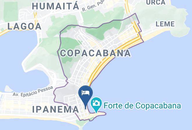 Rio De Janeiro Acabana - Orla Copacabana Hotel Maps