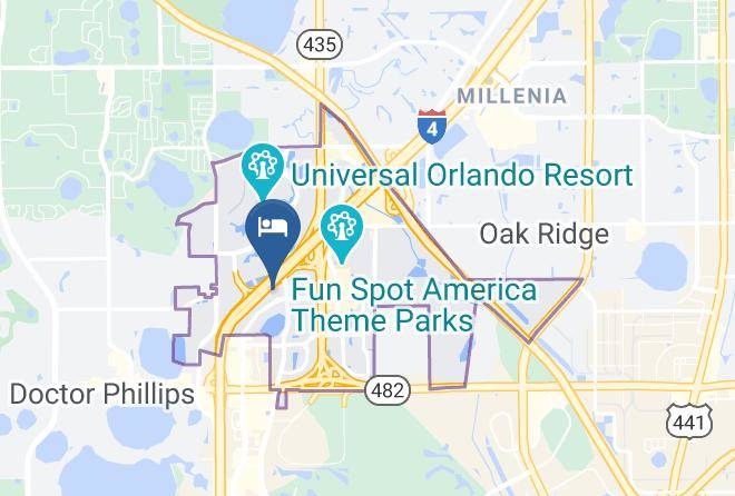 Orange - Hotel Monreale Express International Drive Orlando Maps