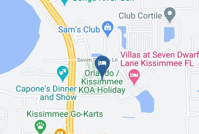 Osceola - Orlando Kissimmee Koa Holiday Maps