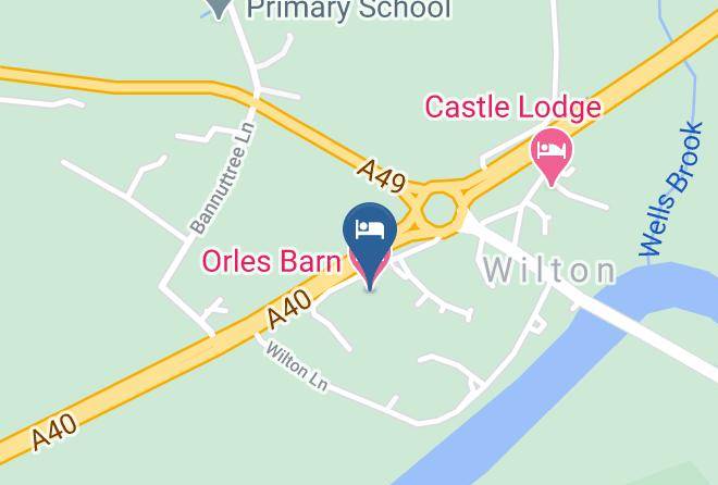Herefordshire - Orles Barn Hotel Maps