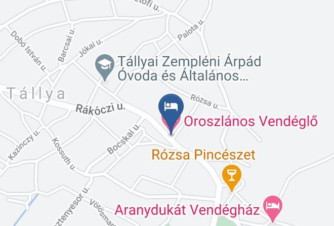 Tallya - Oroszlanos Borhotel Es Etterem Maps