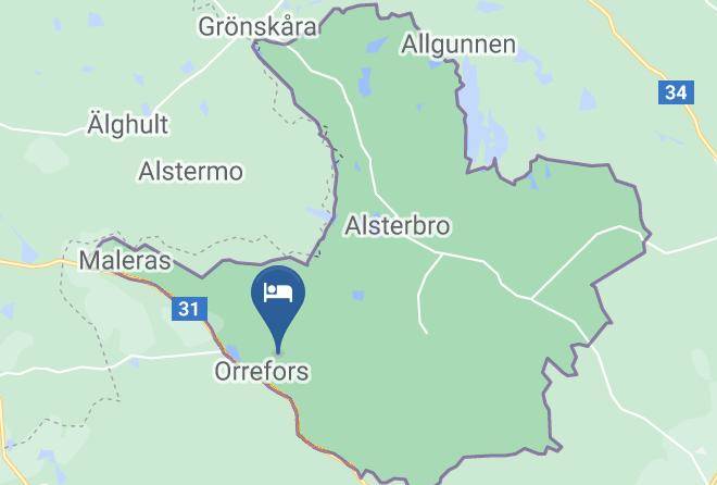 Nybro - Orrefors Stugby Maps