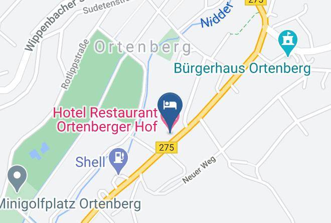Wetteraukreis - Hotel Restaurant Ortenberger Hof Maps