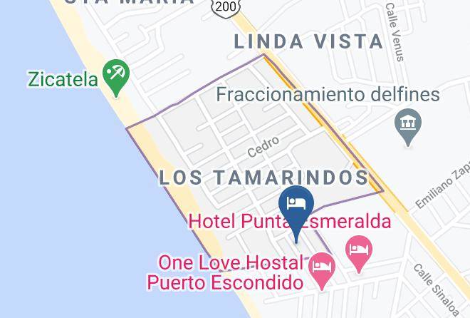 Santa Mariaotepec - Osa Mariposa Maps