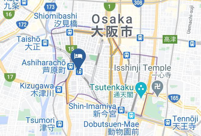 Osaka City Naniwa Ward - Osaka Ashiharabashi Station Front Hoyou Suite Residence Maps