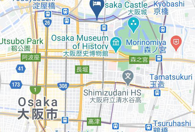 Osaka City Chuo Ward - Osaka Castle Hotel Maps