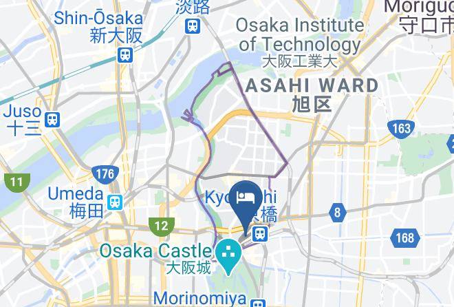 Osaka City Miyakojima Ward - Osaka City Hotel Kyobashi Maps