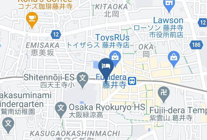 Fujiidera City - Osaka Hinode Hotel Nipponbashi Maps