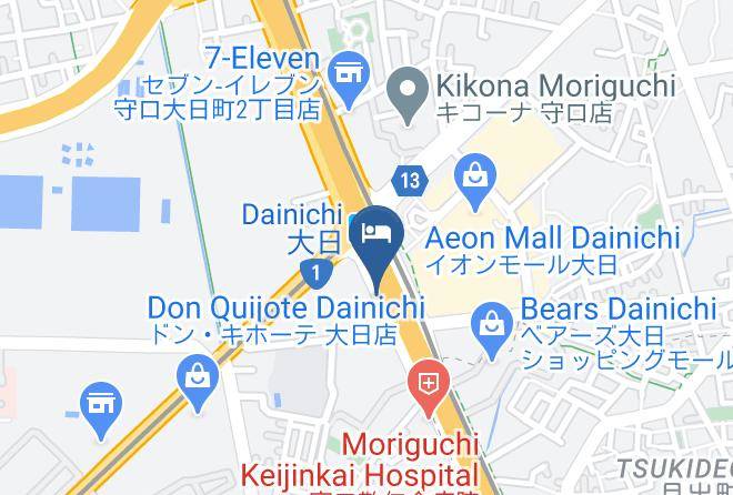 Moriguchi City - Osaka Moriguchi Plaza Hotel Dainichi Ekimae Maps